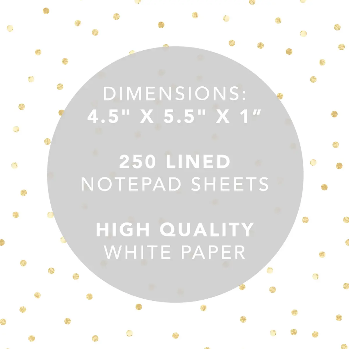 Graphique de France Blush Copper Jotter Notepad 4.5" x 5.5" | 250 Tear-Off Sheets for Quick Notes - view 6