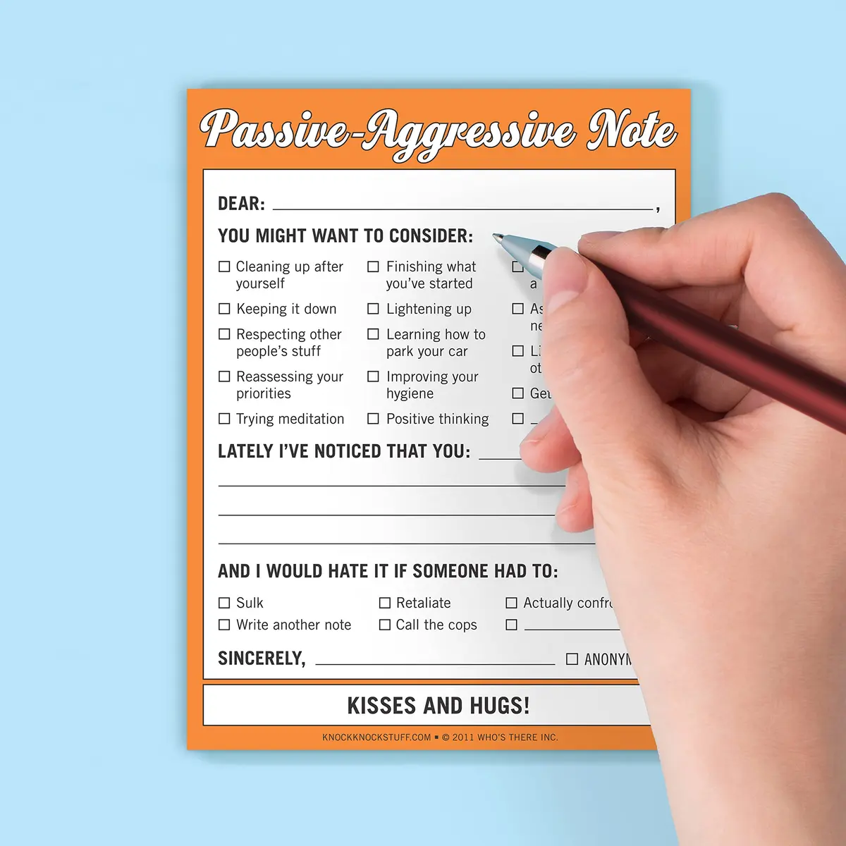Knock Knock Passive-Aggressive Nifty Note Pad 4 x 5.25 inches | Humorous communication tool with 50 sheets - view 5