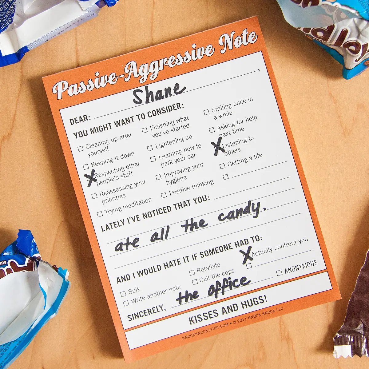 Knock Knock Passive-Aggressive Nifty Note Pad 4 x 5.25 inches | Humorous communication tool with 50 sheets - view 6