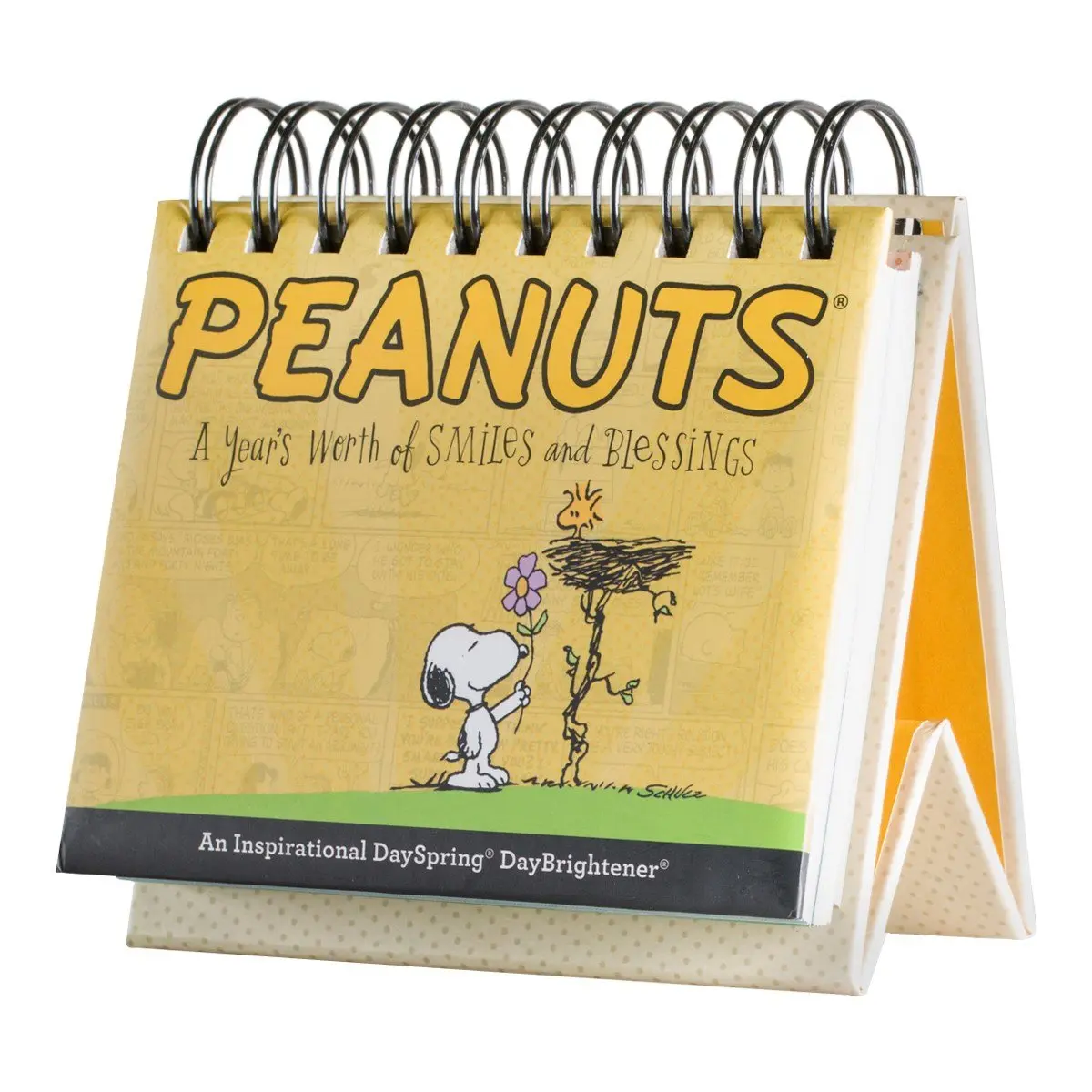 Dayspring Peanuts Smiles and Blessings Perpetual Calendar 5.5" x 5.25" | Daily Inspiration & Scriptures - main product image