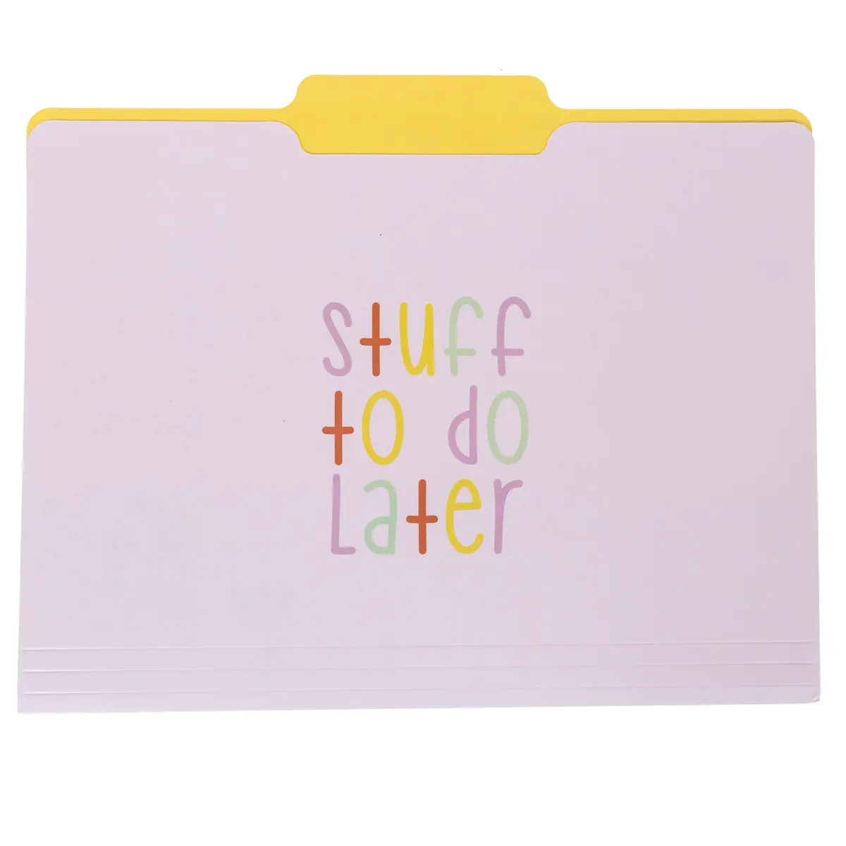 Graphique "Trying My Best" File Folders Set of 9 (3 Designs) Letter Size | Durable Coated Cardstock Organizers - view 4