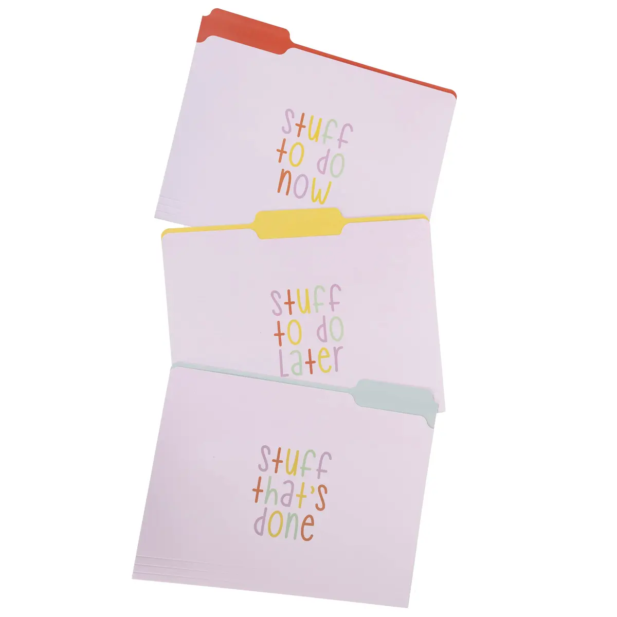 Graphique "Trying My Best" File Folders Set of 9 (3 Designs) Letter Size | Durable Coated Cardstock Organizers - view 2