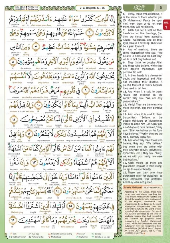 Karangkraf Mall Al-Quran Al-Karim The Noble Quran Black-Medium size B5 (6.9*9.8) | Word-by-word Arabic-English translation - view 7