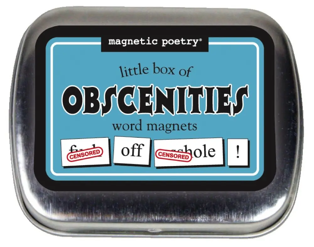 Magnetic Poetry Little Box of Obscenities Kit 72 Words | Fun Refrigerator Word Set Made in USA - main product image