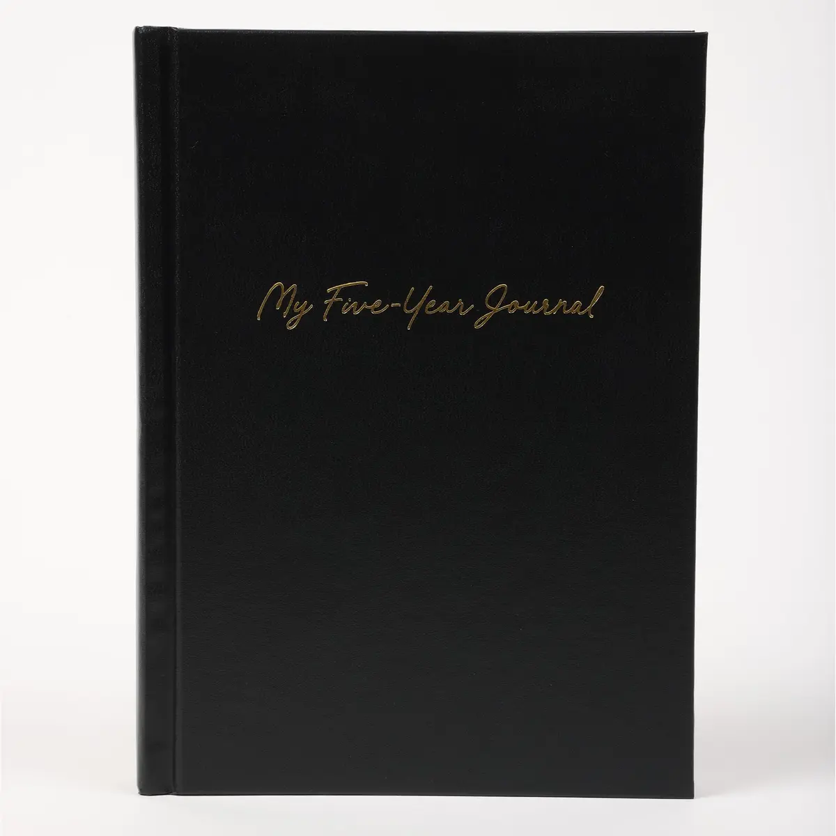 Writing Your Life Hard Cover 5 Year Journal | Simple Daily Memory Book | 6x8.25 Inch Rich Black - main product image