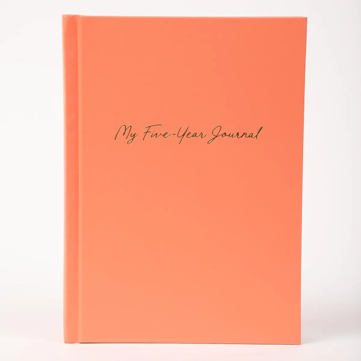 Writing Your Life Hard Cover 5 Year Journal | Simple Daily Memory Keeper | 6x8.25 Inch Sweet Apricot - main product image