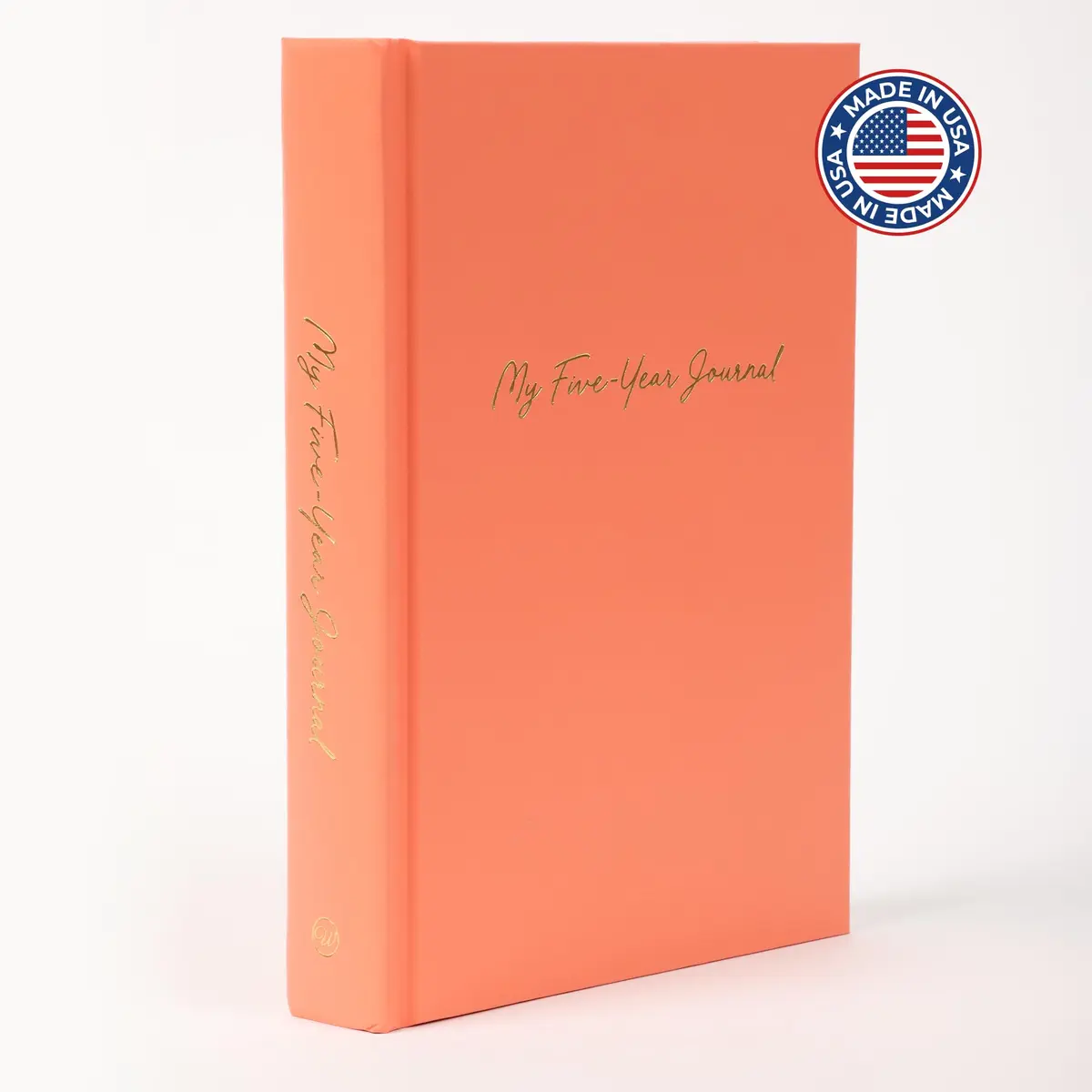 Writing Your Life Hard Cover 5 Year Journal | Simple Daily Memory Keeper | 6x8.25 Inch Sweet Apricot - view 5