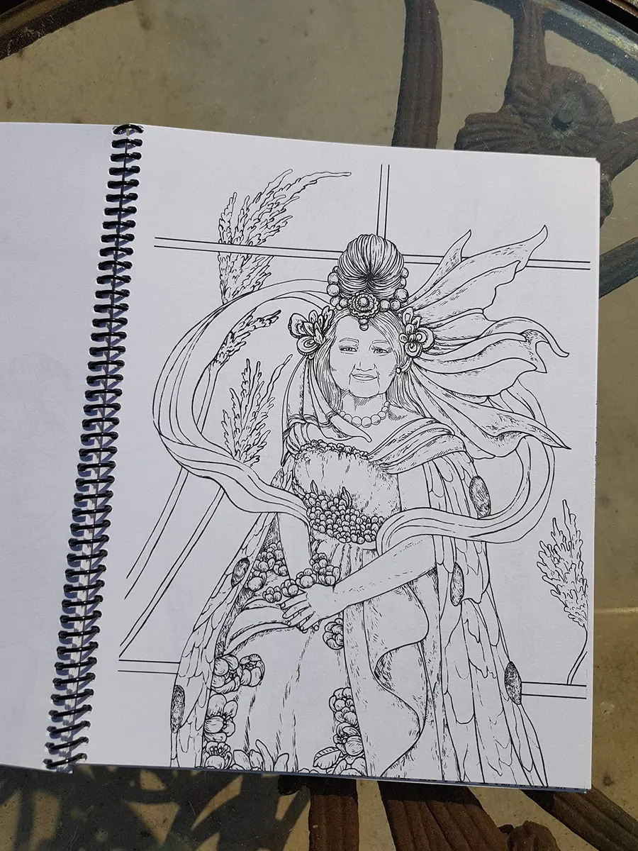 PAP Biringan: The Invisible City Adult Coloring Book Spiral Bound 8.5in x 11in | Perforated Pages, Single Sided - view 2