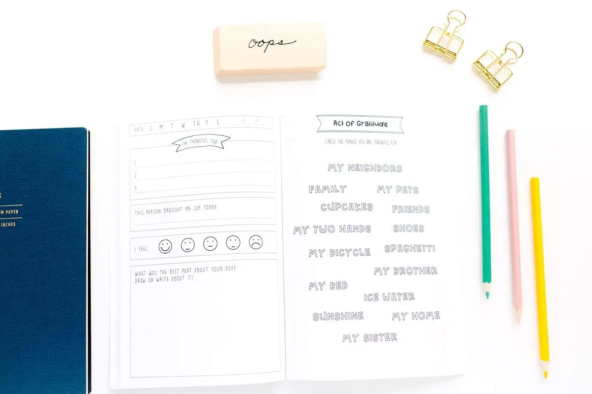 Modern Kid Press Gratitude Journal for Kids | Cultivate Mindfulness & Thankfulness in 3 Minutes - view 5