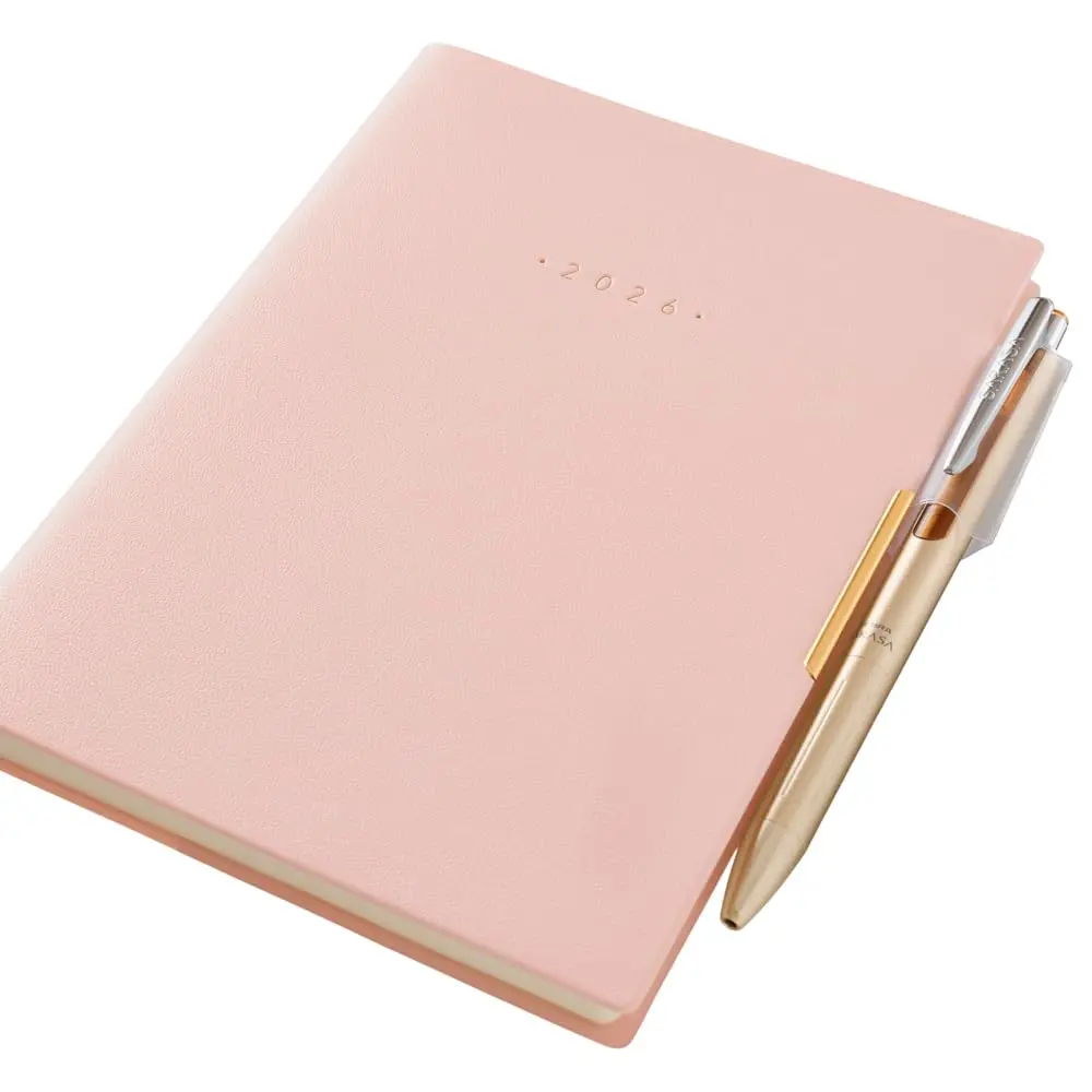 日本能率協会マネジメントセンター PLANNER Powder Pink | Monthly & Weekly Log Pages, Elegant Finish, Japan Made - view 5