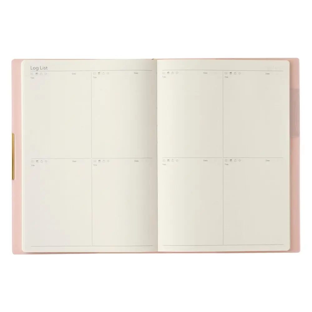 日本能率協会マネジメントセンター PLANNER Powder Pink | Monthly & Weekly Log Pages, Elegant Finish, Japan Made - view 6