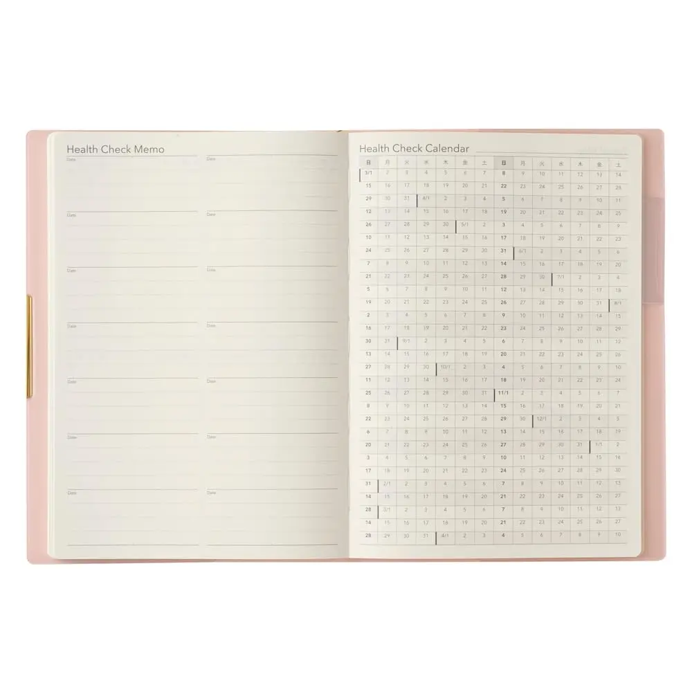 日本能率協会マネジメントセンター PLANNER Powder Pink | Monthly & Weekly Log Pages, Elegant Finish, Japan Made - view 7