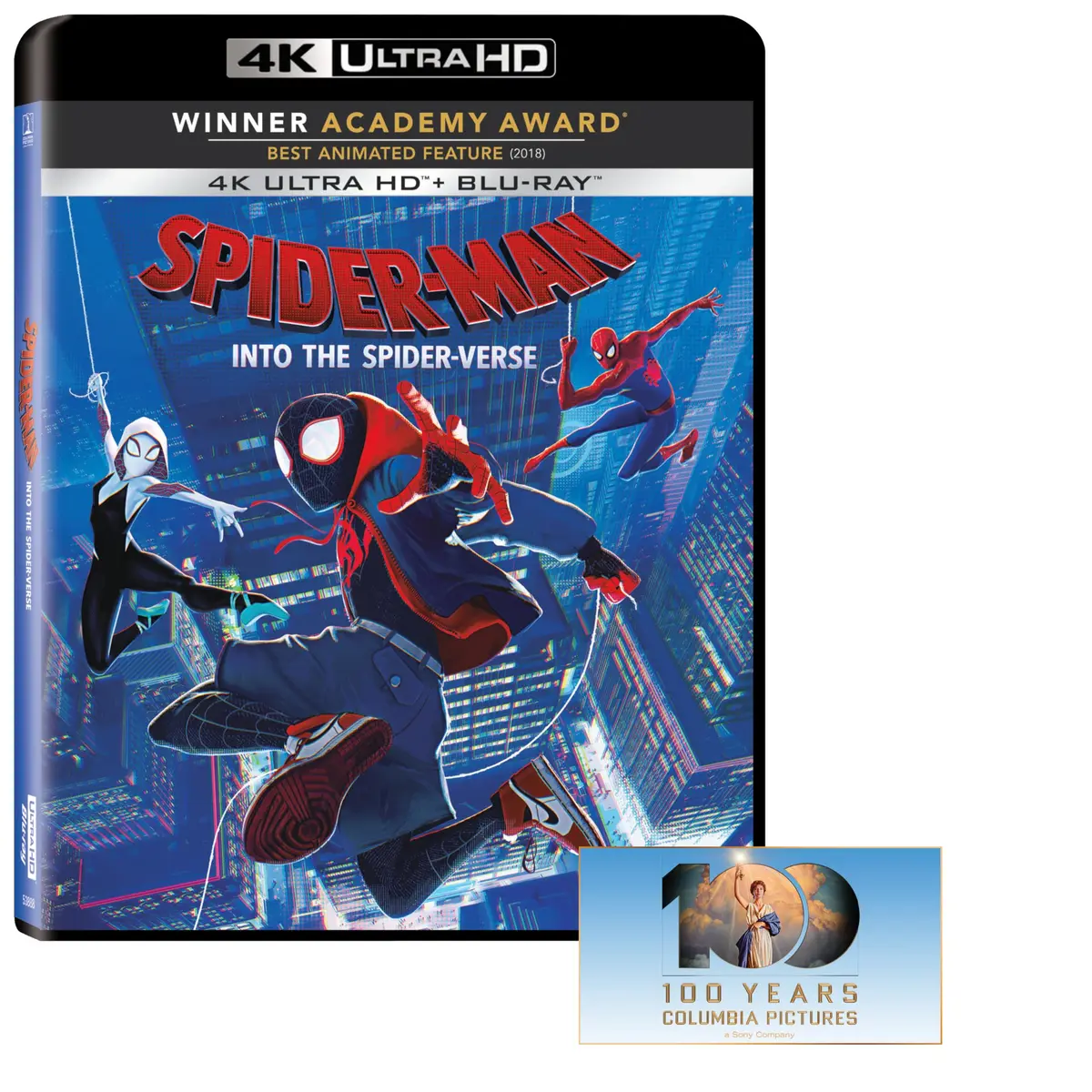 Spider-Man: Into the Spider-Verse 4K + Blu-ray 2-Disc Set | Oscar-Winning Animated Adventure - main product image