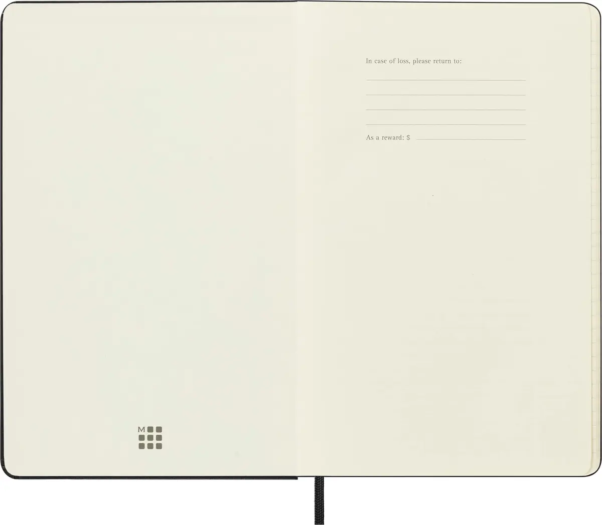 Moleskine Classic Notebook, Large, Ruled, Black, Hard Cover (5 x 8.25) | Durable, Elegant & Perfect for Daily Writing - view 5