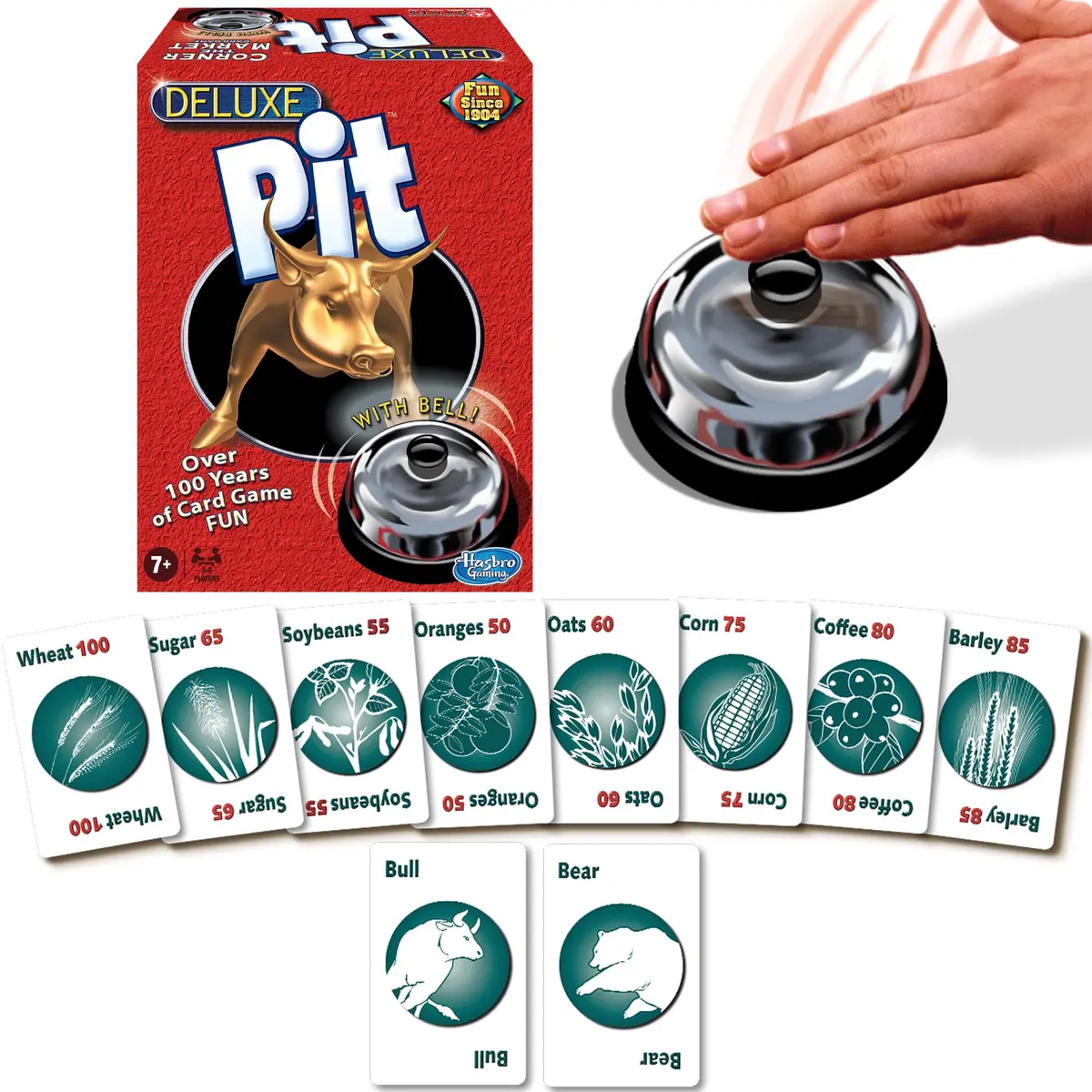 Winning Moves Deluxe Pit, Classic Trading Card Game | Fast-Paced Strategy for 3-8 Players - view 2