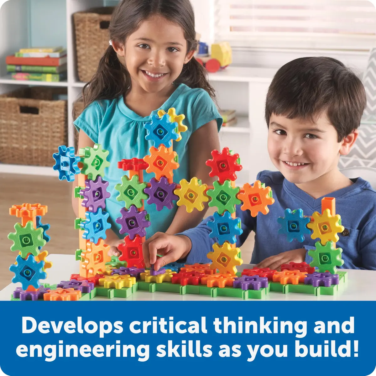 Learning Resources Gears! Gears! Gears! Deluxe Building Set | STEM & Creative Play for Kids - view 4