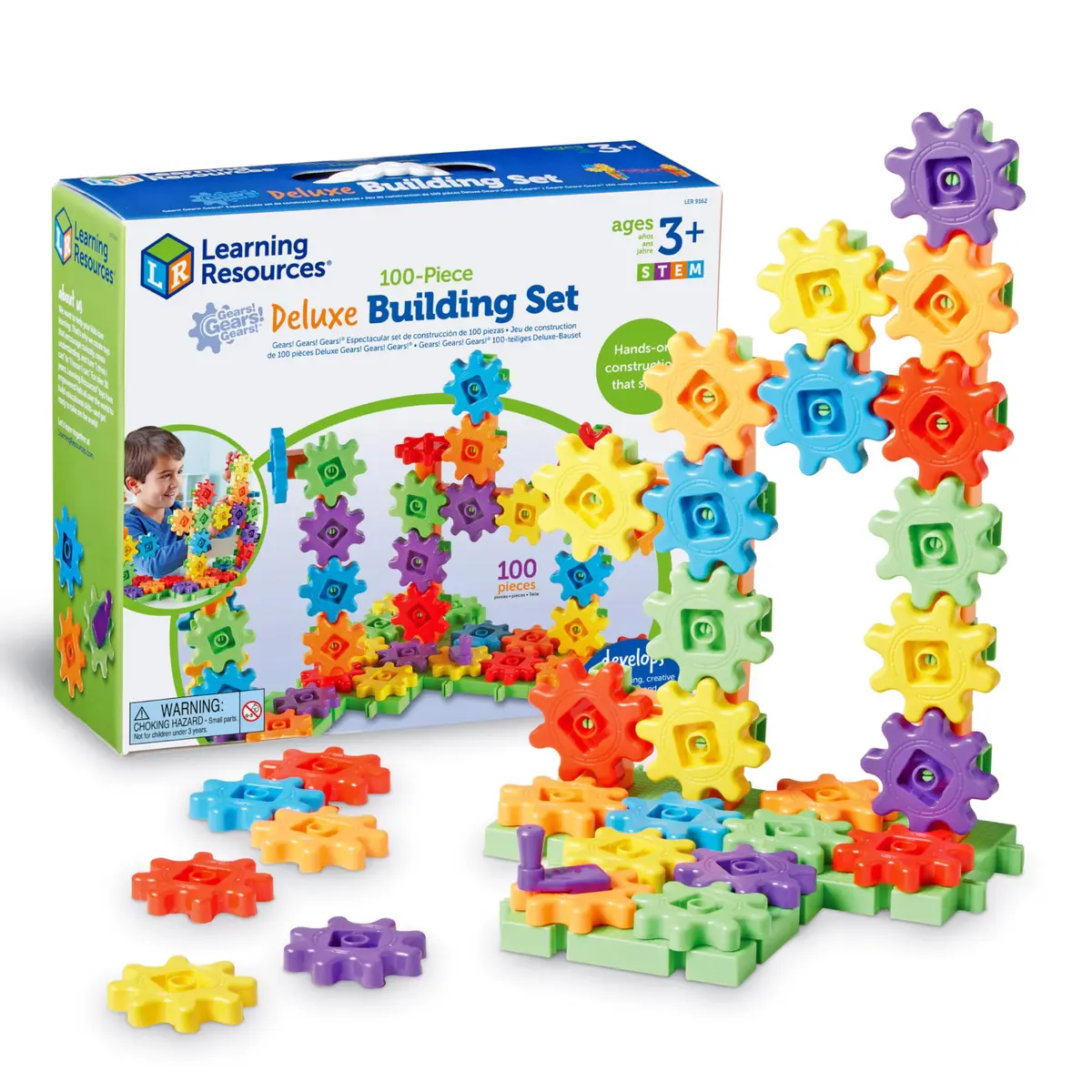 Learning Resources Gears! Gears! Gears! Deluxe Building Set | STEM & Creative Play for Kids - main product image