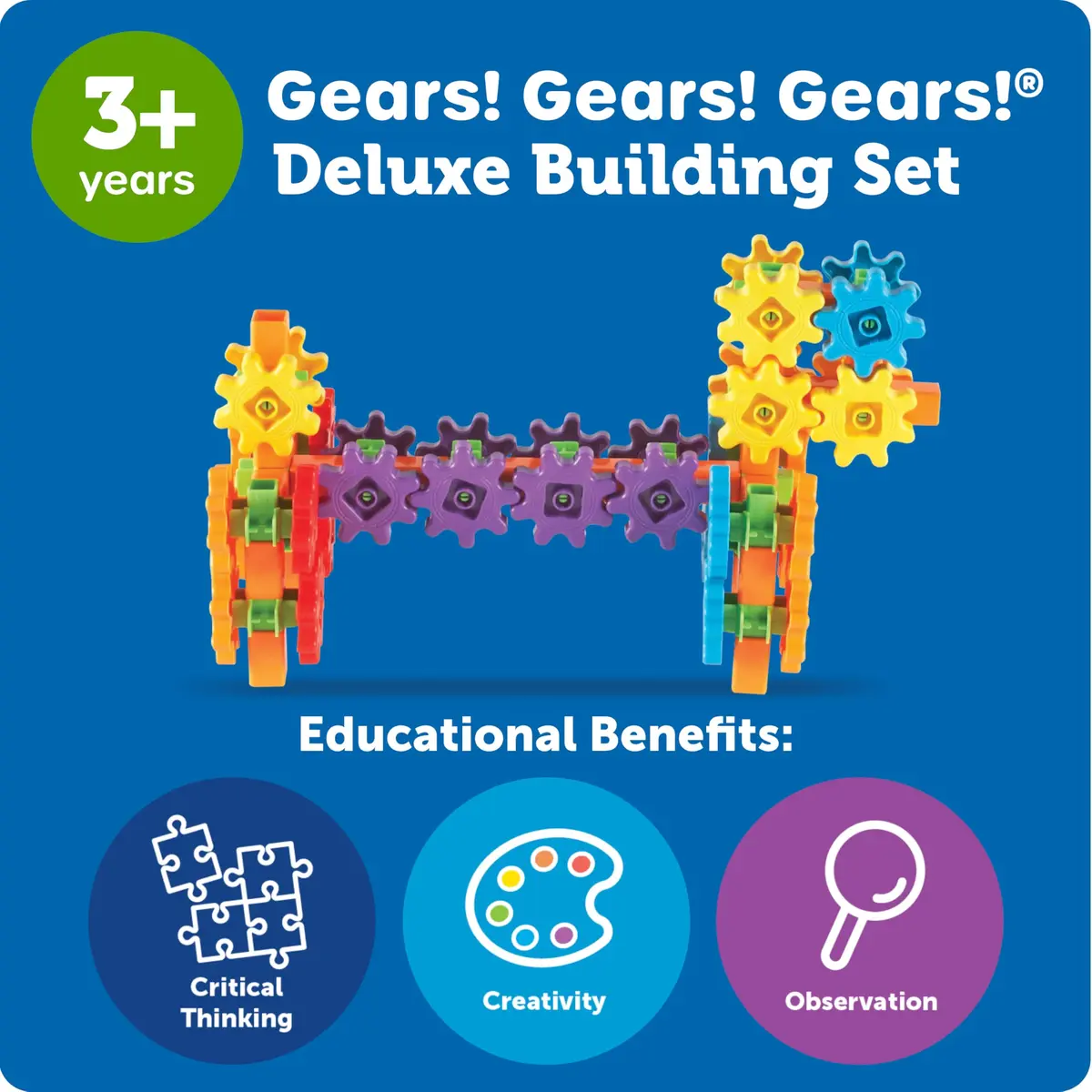 Learning Resources Gears! Gears! Gears! Deluxe Building Set | STEM & Creative Play for Kids - view 7