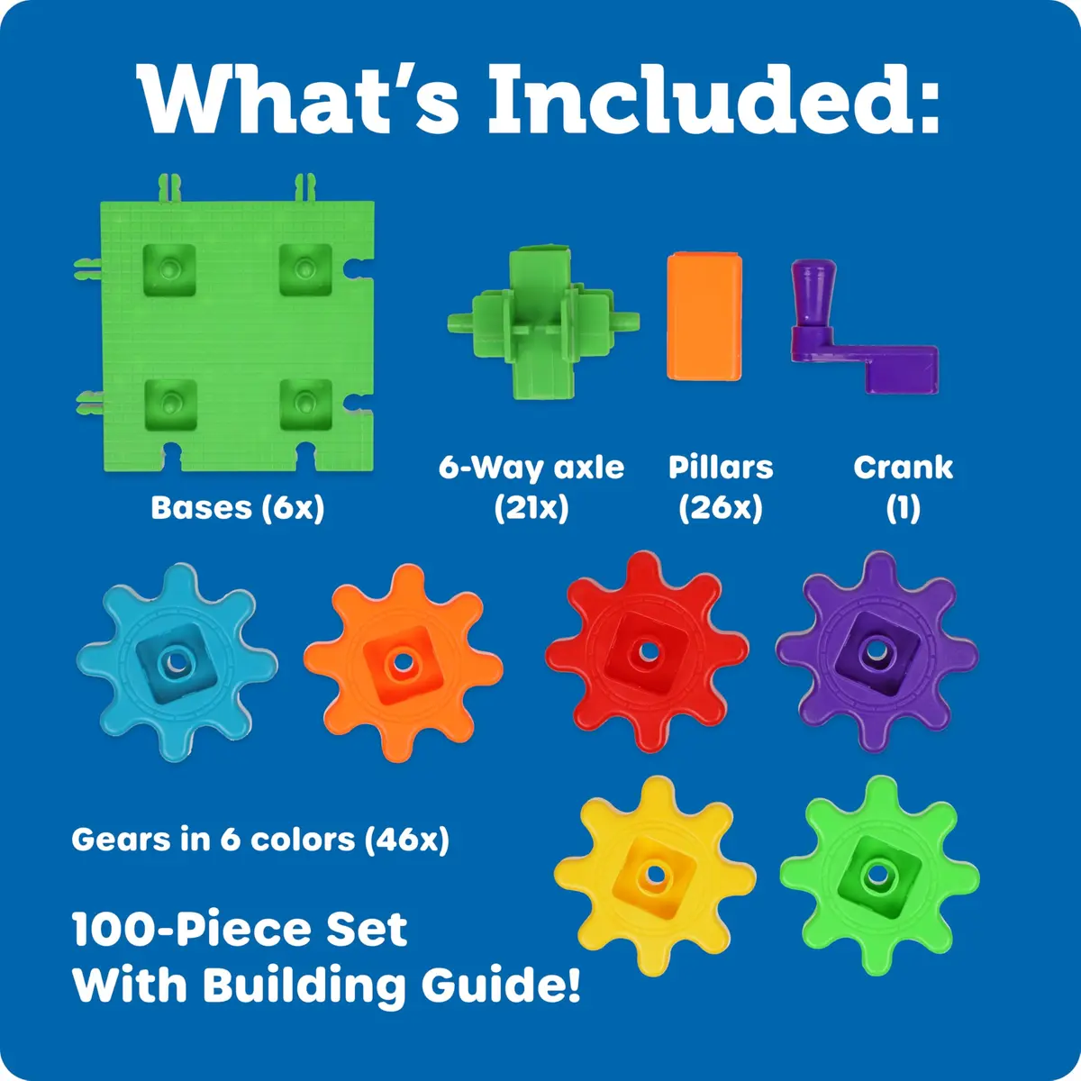 Learning Resources Gears! Gears! Gears! Deluxe Building Set | STEM & Creative Play for Kids - view 8