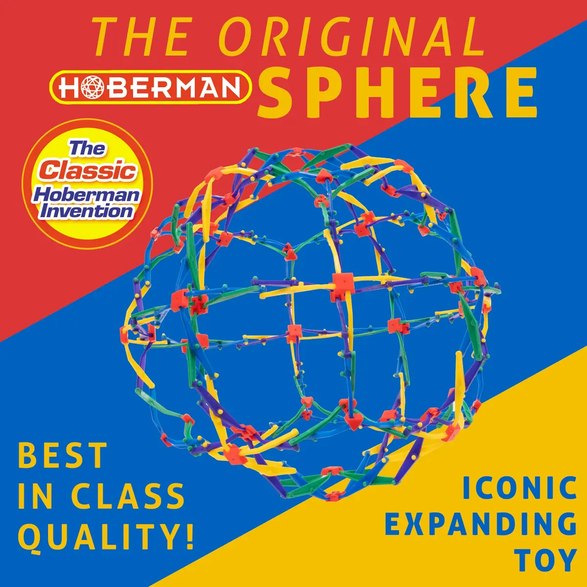 Hoberman Expanding Mini Sphere Toy 15 cm (5.9 in) | Award-Winning Geometric Toy - view 5