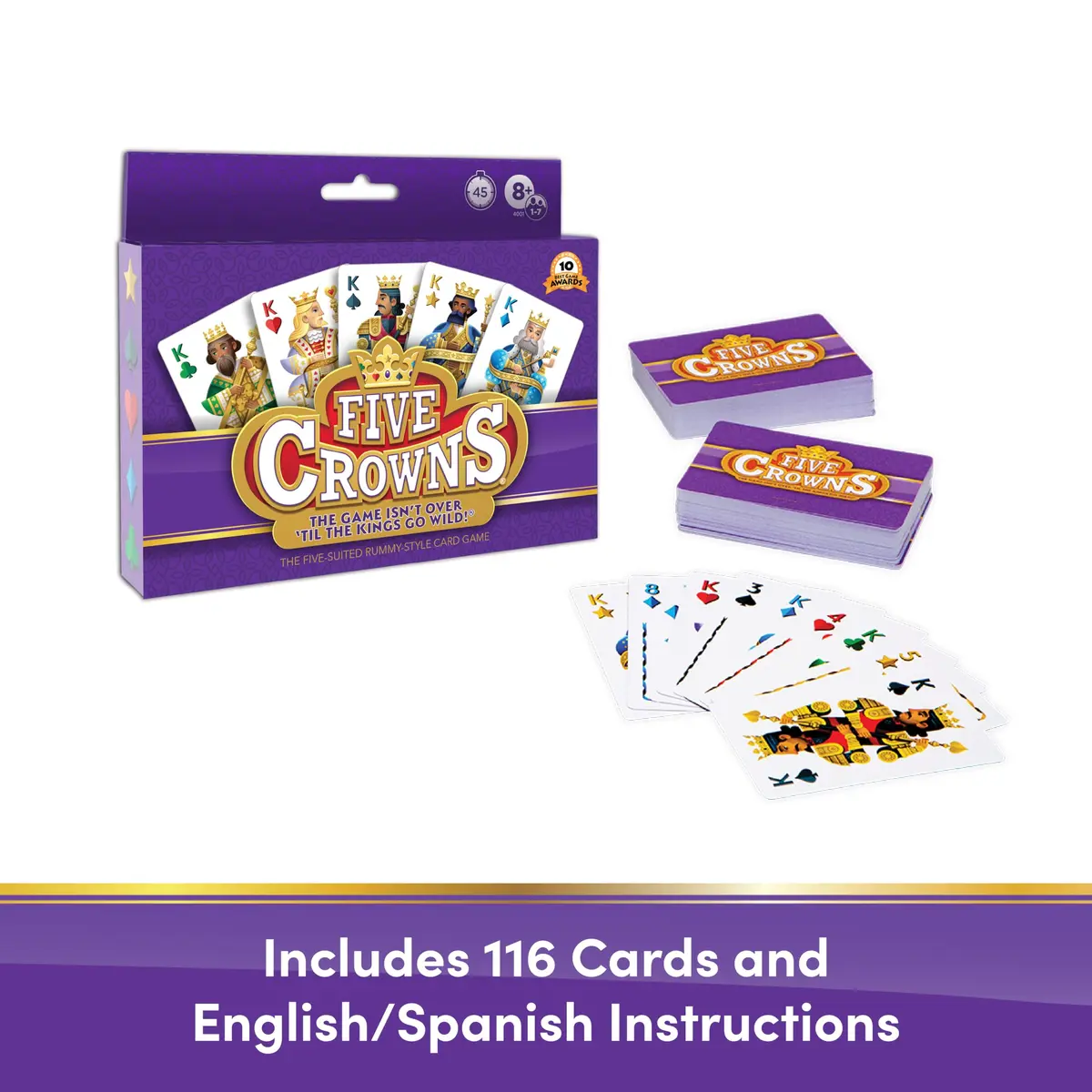 PlayMonster Five Crowns Rummy Style Card Game for Kids and Adults | Family Game Night - view 6