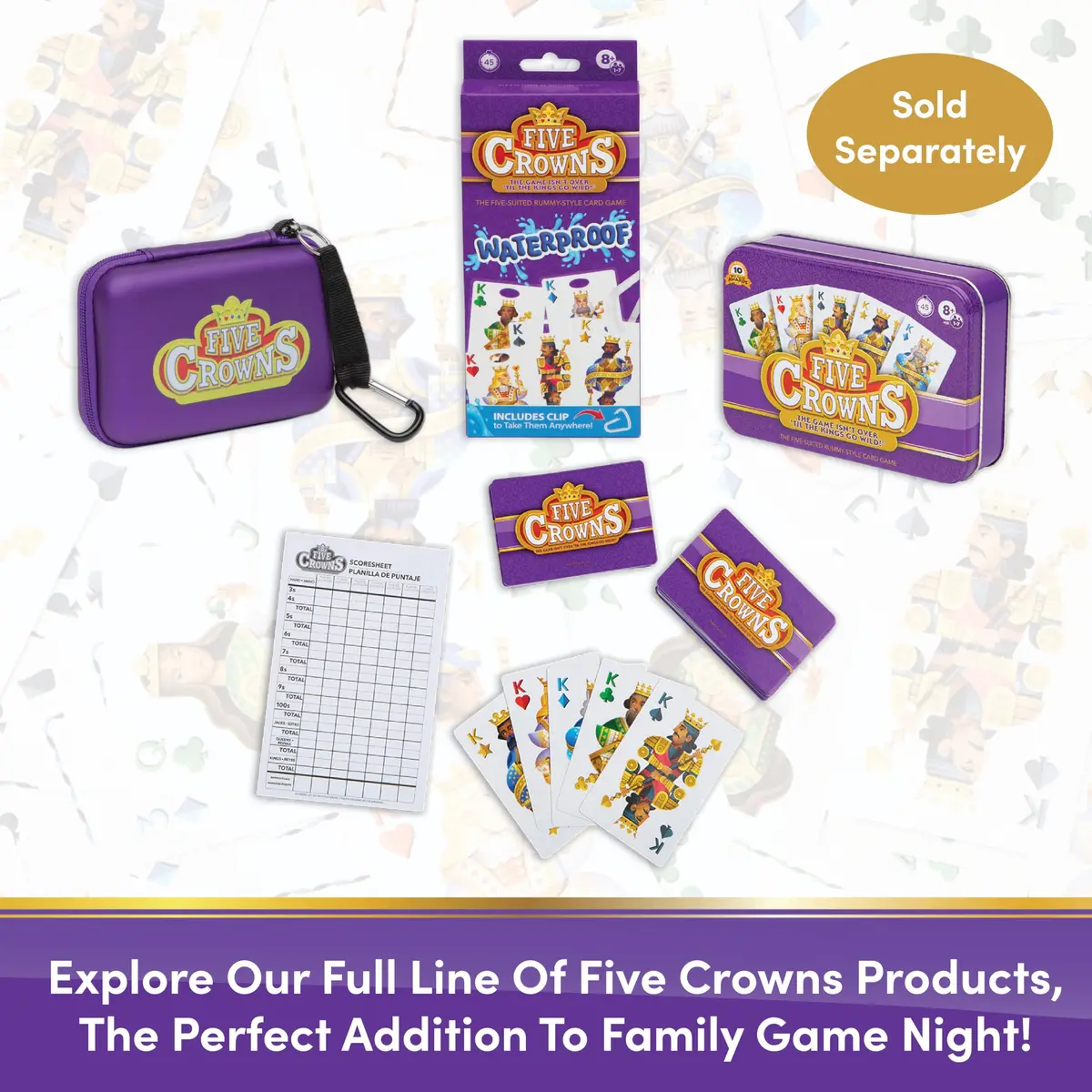 PlayMonster Five Crowns Rummy Style Card Game for Kids and Adults | Family Game Night - view 7