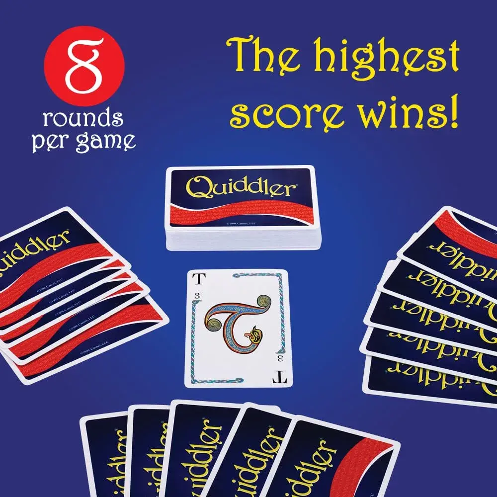 PlayMonster Quiddler Word Game | Educational Card Game for Ages 6+ | 1-8 Players - view 3