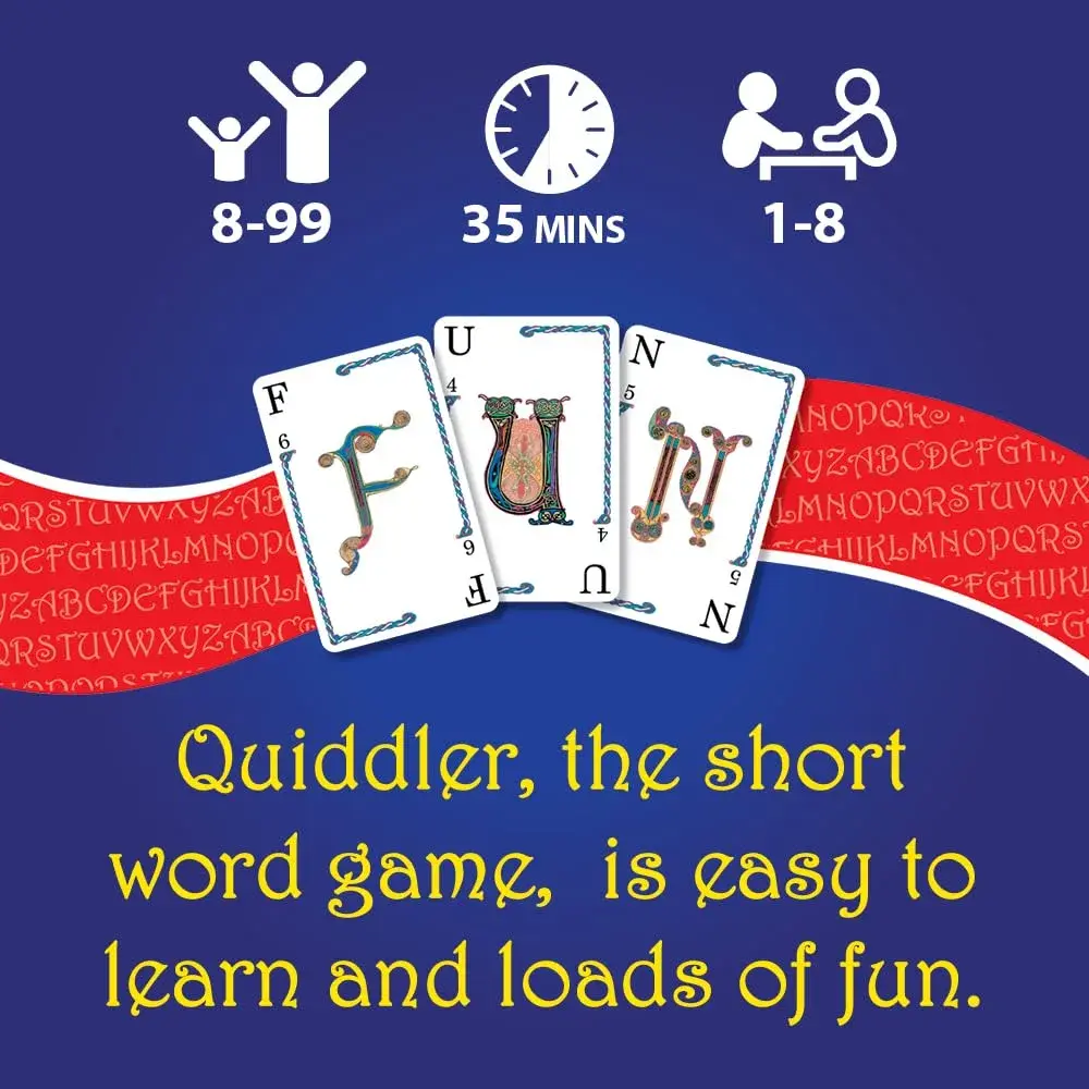 PlayMonster Quiddler Word Game | Educational Card Game for Ages 6+ | 1-8 Players - view 4