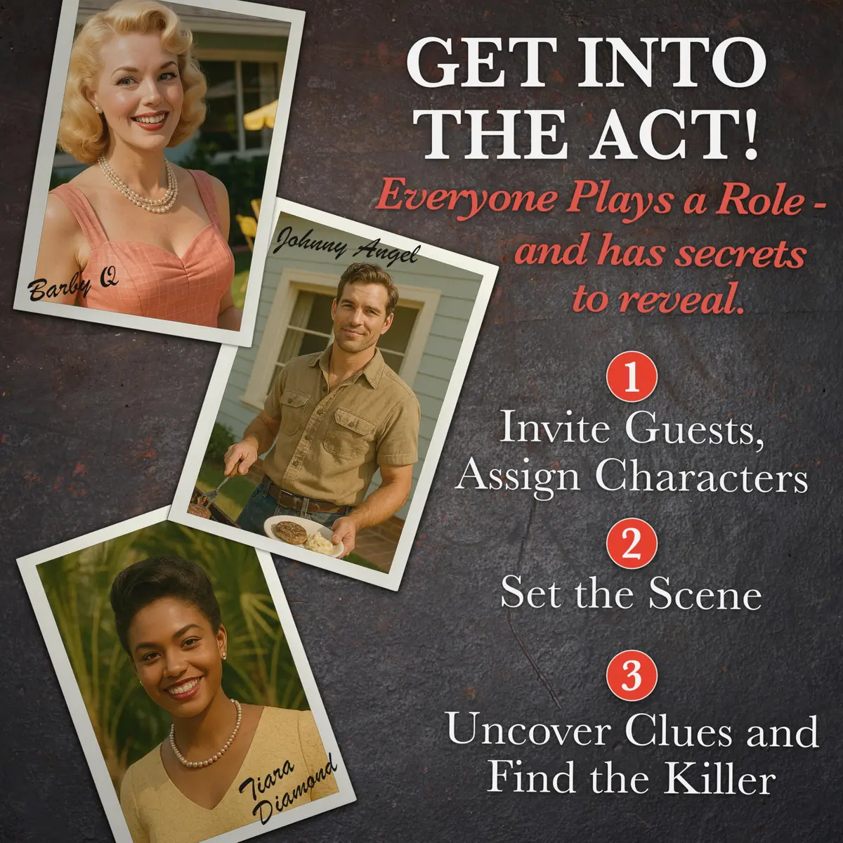 Murder Mystery Party A Murder on the Grill Game, 6-8 Players, 18+ | Interactive Dinner Party Game for Adults - view 5