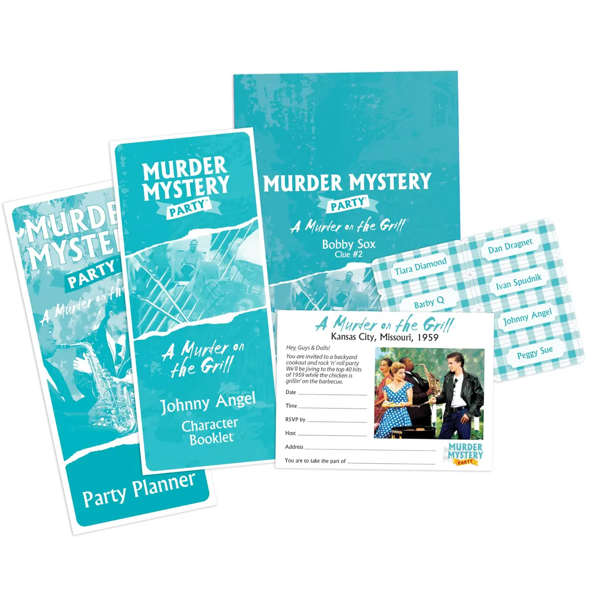 Murder Mystery Party A Murder on the Grill Game, 6-8 Players, 18+ | Interactive Dinner Party Game for Adults - view 2