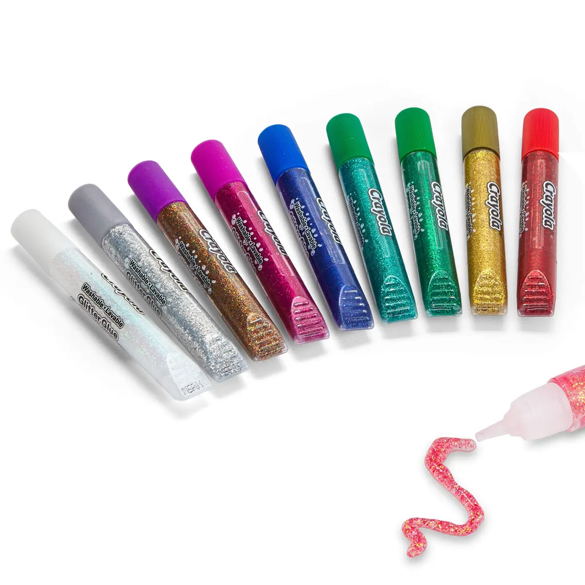 Crayola Glitter Glue 9 Count (Pack of 1) 315ml (10.65 Fl Oz) | Vibrant Colors for Arts & Crafts - view 4