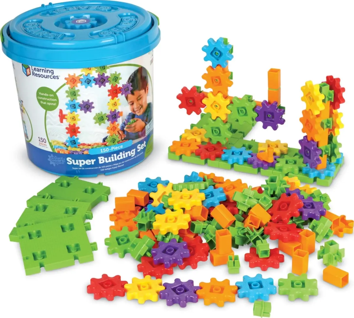 Learning Resources Gears! Gears! Gears! Super Building Toy Set 1.93 kg (4.25 lb) | STEM Learning Toy - main product image