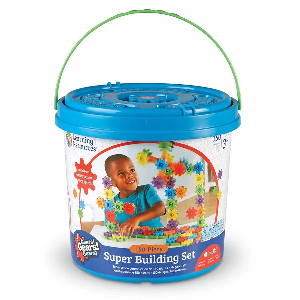 Learning Resources Gears! Gears! Gears! Super Building Toy Set 1.93 kg (4.25 lb) | STEM Learning Toy - view 4