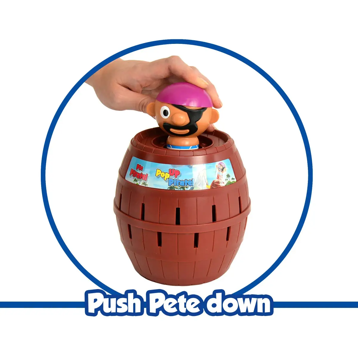 TOMY Pop Up Pirate Family Action Game | Barrel Game with 24 Swords for 2-4 Players, Ages 4+ | Non-Toxic Plastic - view 3