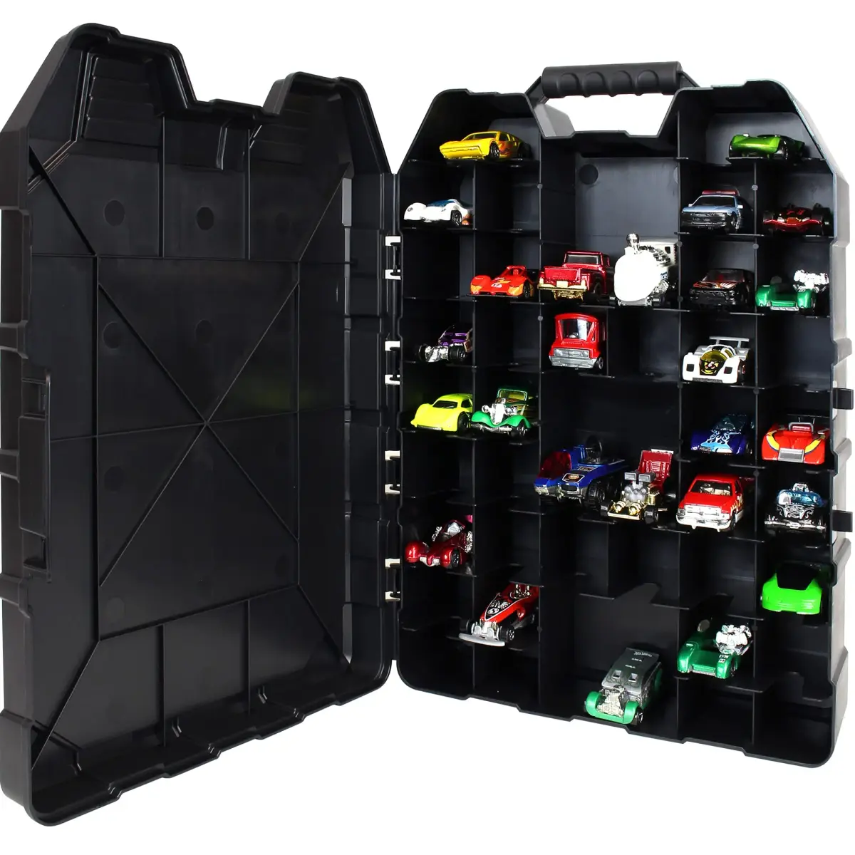 Tara Toys Hot Wheels 48-Car Storage Case | Durable Plastic Organizer for 1:64 Scale Die-Cast Toy Cars - view 3