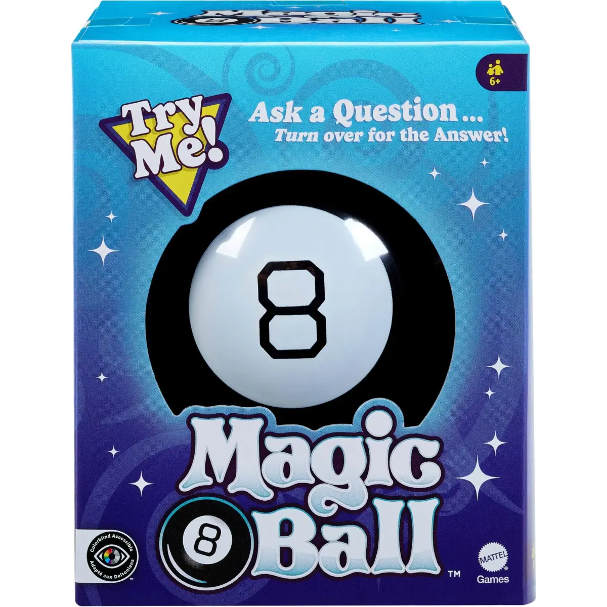 Mattel Games Magic 8 Ball Toy | Classic Fortune Teller for Kids 6+ Years - main product image