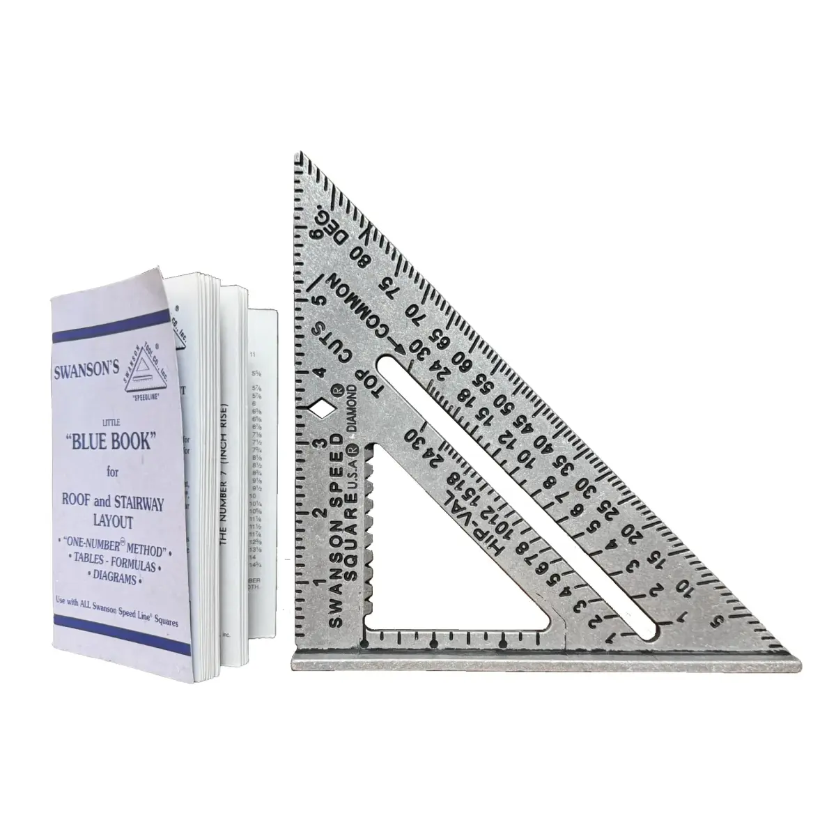 Swanson Tool S0101 7 Inch Speed Square, Blue | Accurate Layout Tool for Carpentry and Construction - main product image