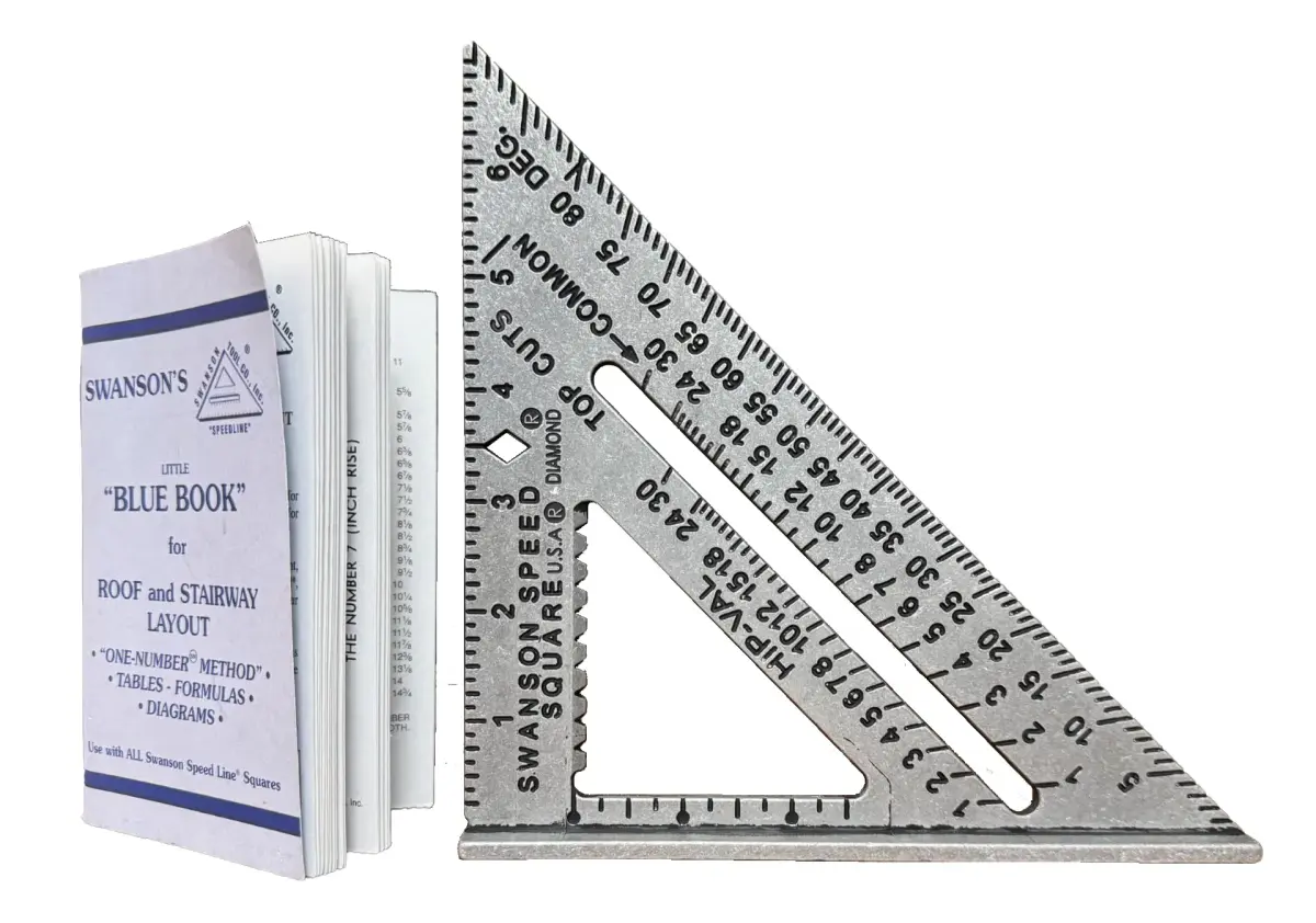 Swanson Tool S0101 7 Inch Speed Square, Blue | Accurate Layout Tool for Carpentry and Construction - main product image