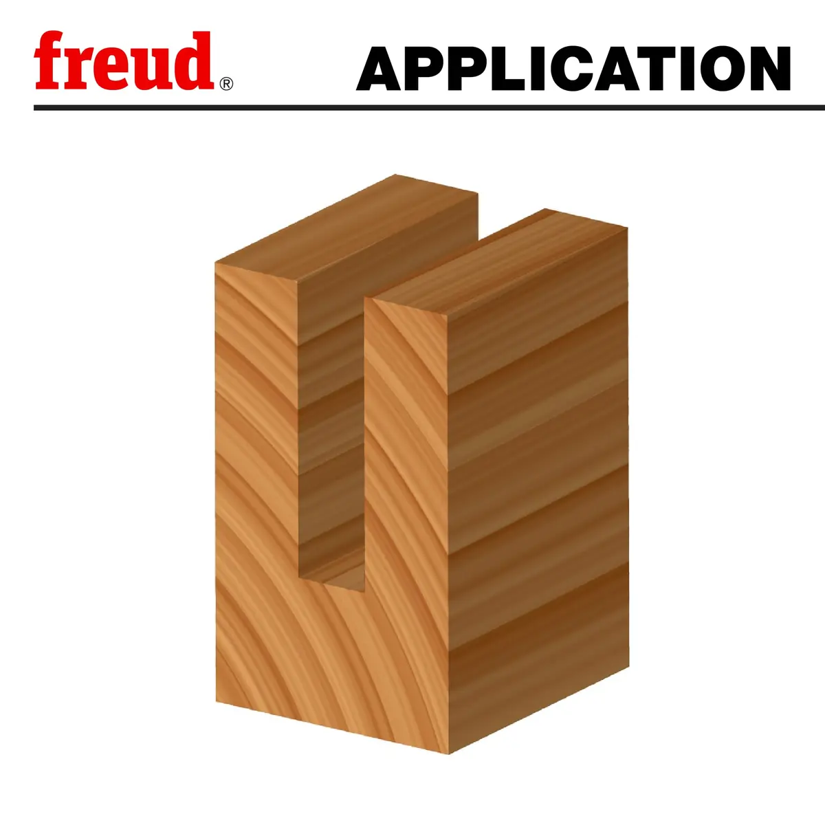 Freud 1/2" Double Flute Straight Router Bit with Tico Carbide | 1/2" Shank, 1" Cut Length, 2 Cutters - view 5