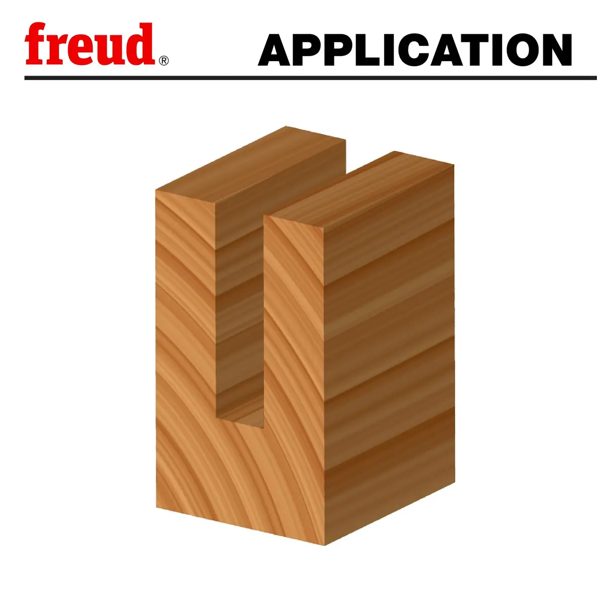 Freud 1/2" Double Flute Straight Router Bit with TiCo Carbide - 2" Cut Height | Precision Grooving & Edge Routing - view 5