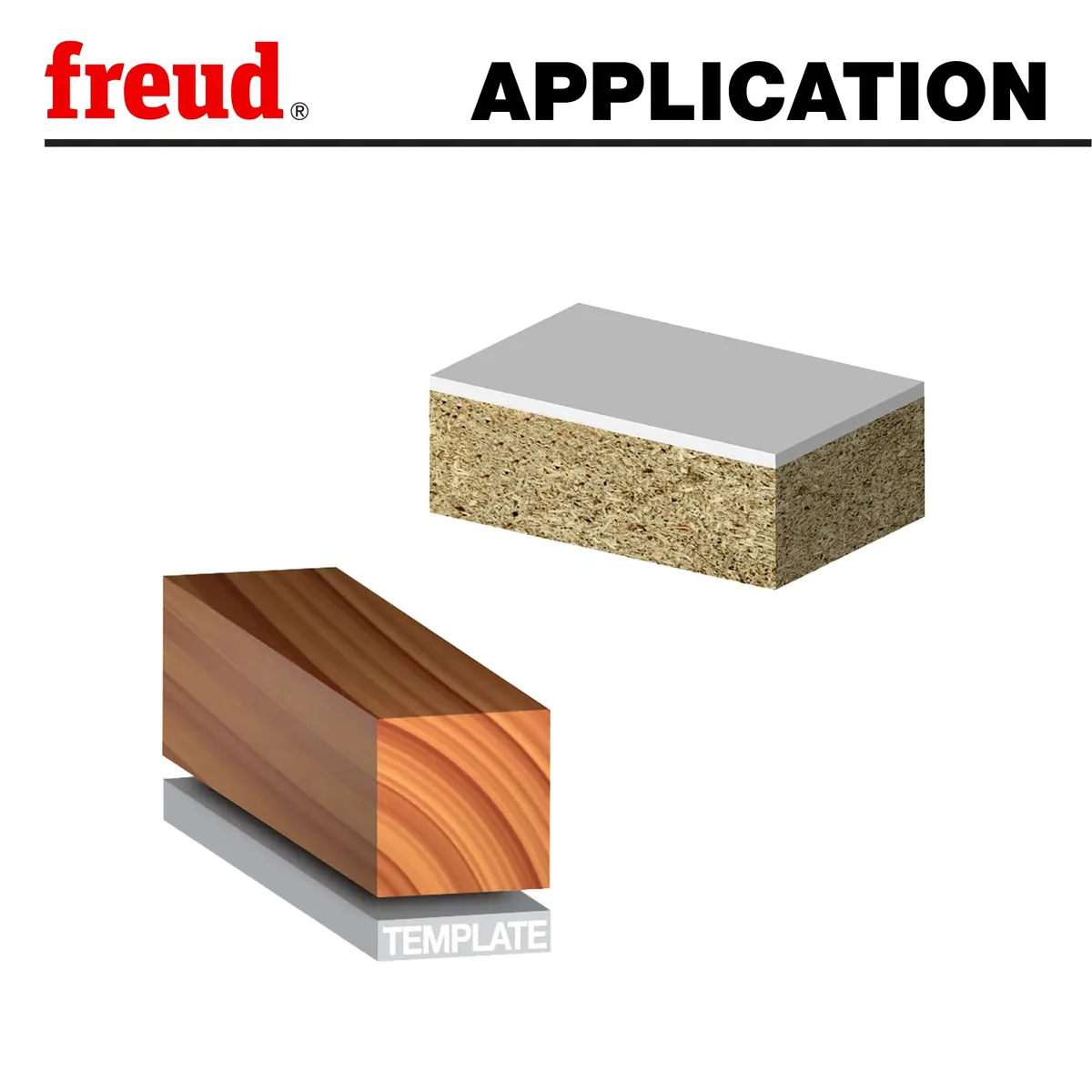 Freud 42-104: 1/2" (Dia.) Bearing Flush Trim Bit | 1/4" Shank, 2 Flutes, Carbide, Titanium Coated - view 5