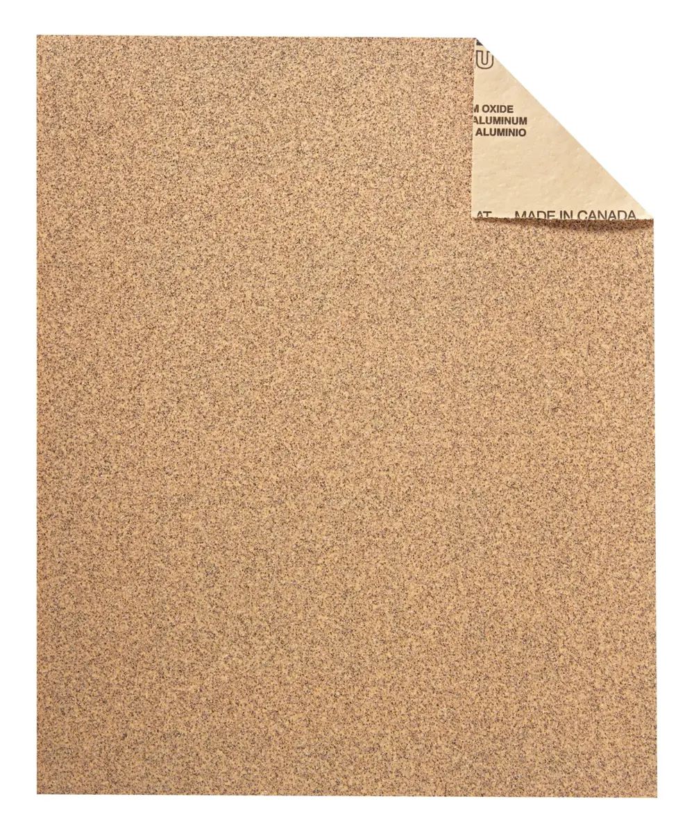 3M Sandpaper 100 Grit Medium Aluminum Oxide 9 in x 11 in (5-Pack) | Sands Paint, Wood & Metal - view 2