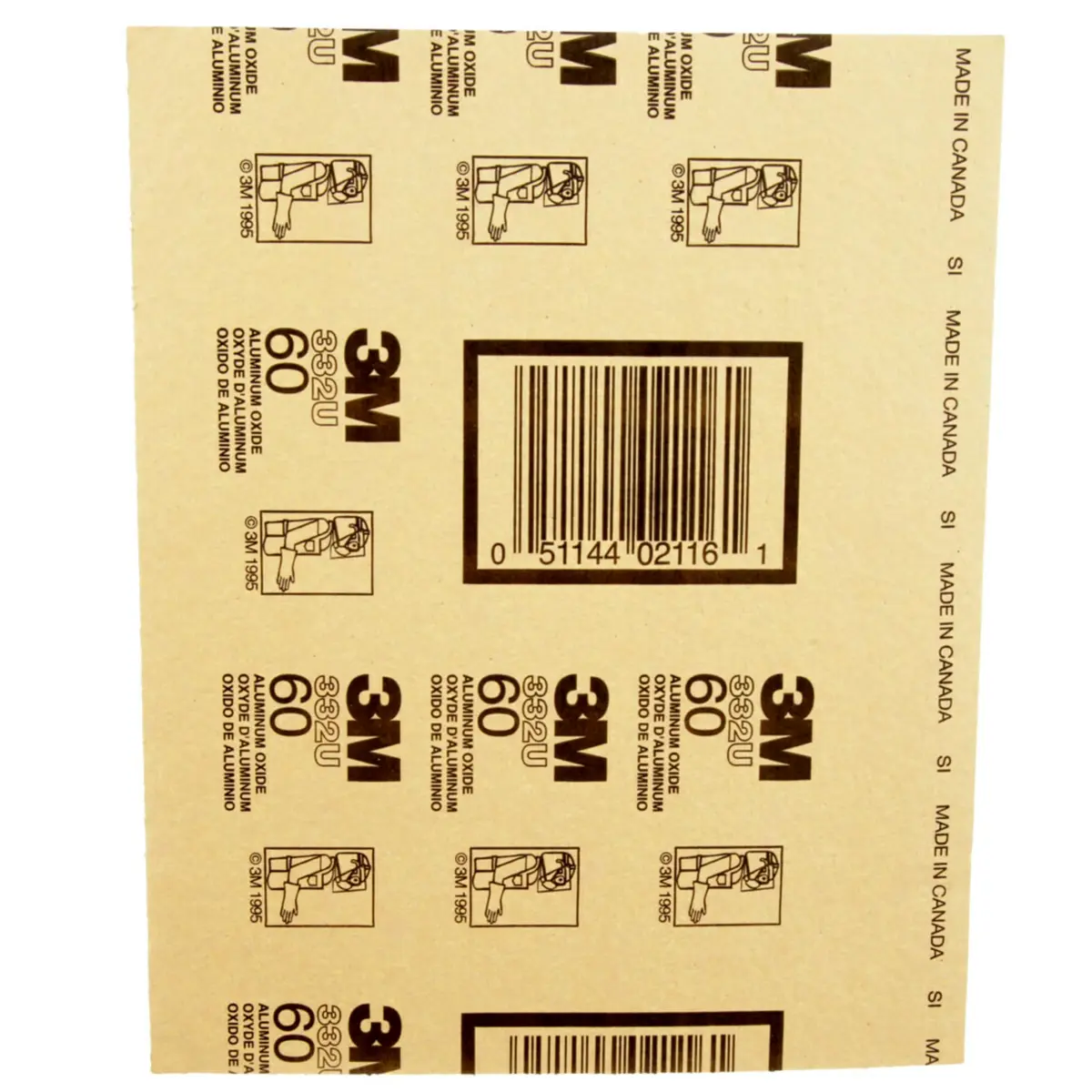 3M Sandpaper Sheets 60 Grit, 22.86 cm x 27.94 cm (9 in x 11 in) | Coarse Aluminum Oxide for Wood, Metal, Paint - view 6