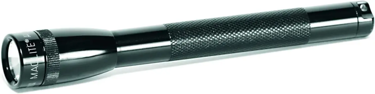 MagLite Mini Incandescent Flashlight Black 5 inches (12.7 cm) | Classic Xenon Bulb, Water-Resistant - main product image