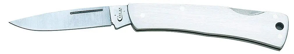 Case Pocket Knife 3 1/8 Inches | Brushed Stainless Steel Lockback for Everyday Use - main product image