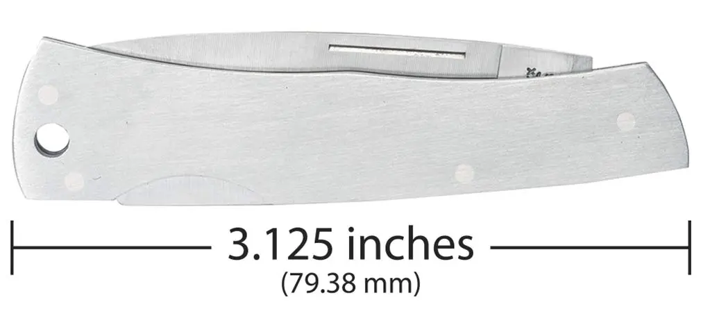 Case Pocket Knife 3 1/8 Inches | Brushed Stainless Steel Lockback for Everyday Use - view 2