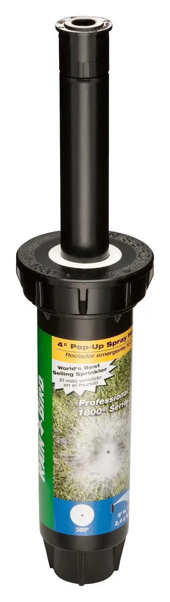Rain Bird 1804F Professional Pop-Up Sprinkler, 4" | Full Circle, 8-15 Feet, Heavy-Duty - main product image