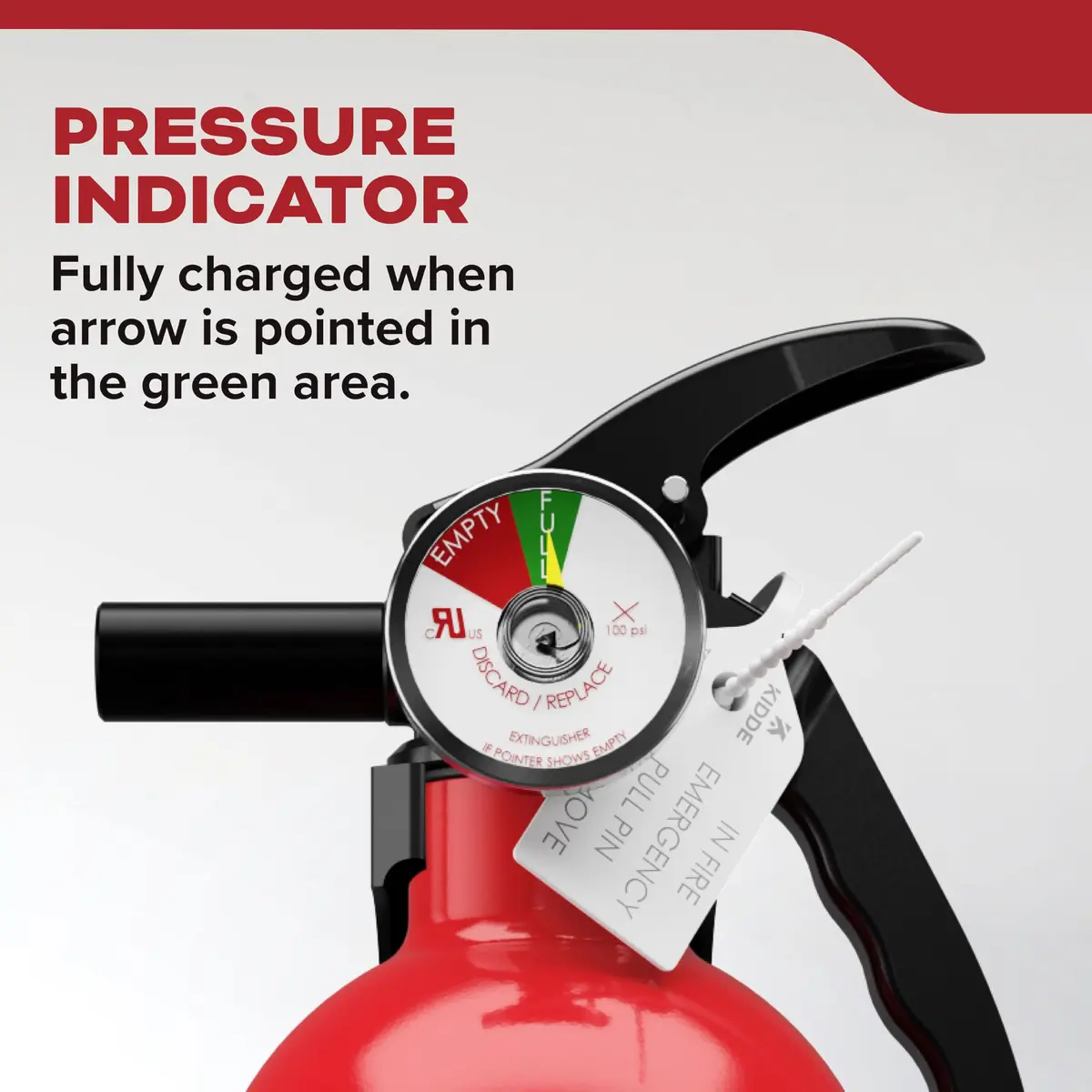 Kidde Fire Extinguisher 1-A:10-B:C | Home Safety, UL Listed, 2.5 lbs, Easy Mount - view 5