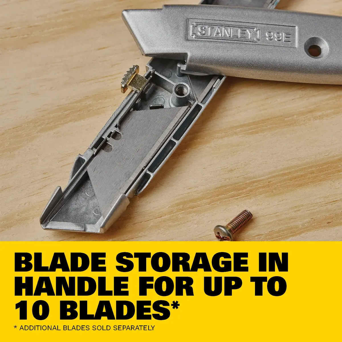 STANLEY Classic 99 Retractable Utility Knife, 6 in Box Cutter (10-099) | Durable, Safe & Versatile for Home & Professional Use - view 4