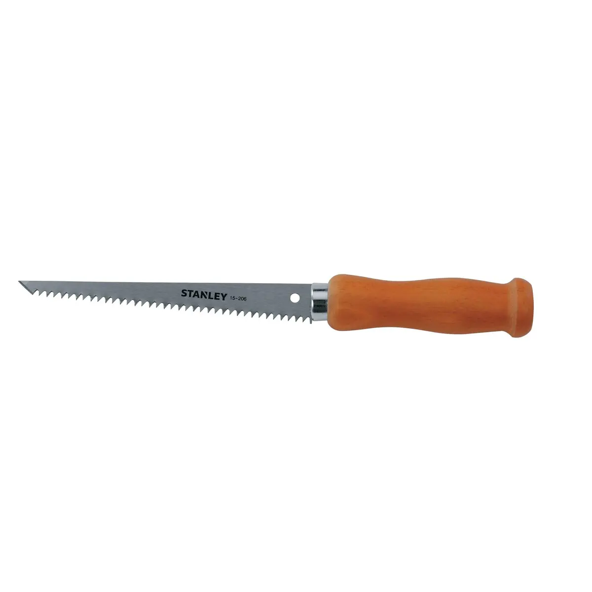 STANLEY Wallboard Saw 152mm Compact Steel Blade, 7 TPI | Controlled drywall cuts, comfortable handle, for drywall & wallboard work - main product image